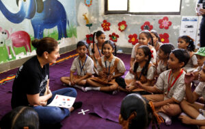 Kareena Kapoor Khan visits Municipal School, Mumbai