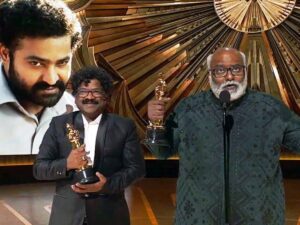 MM Keeravani and Chandrabose wins Oscar for the movie RRR’s song ‘Naatu Naatu’ at the 95th Academy Awards