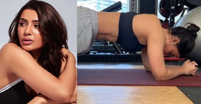 New workout picture of Samantha Ruth Prabhu flaunting her abs will surely motivate you to hit the gym