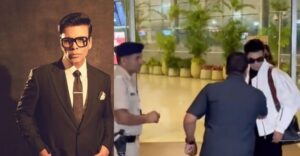 Caught on Camera: Karan Johar stopped by security personnel after he walked into airport without security check-in