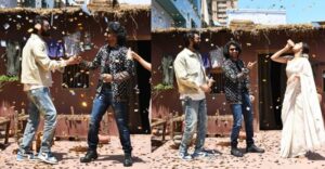 Nani unveils Dasara’s first song Dhoom Dhaam Dhos Yaar in Mumbai