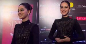 Watch: Ananya Panday blushes and runs away as paps say she looks good with Aditya Roy Kapoor