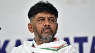 DK Shivakumar arrives at Sonia Gandhi’s residence