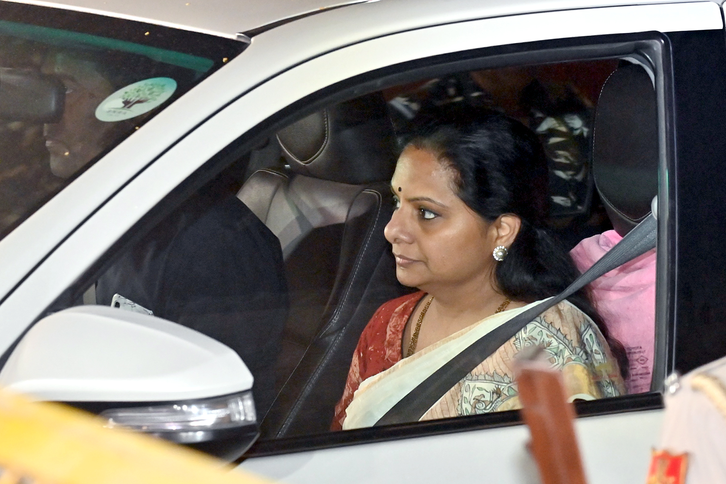 Guwahati: BRS MLC K Kavitha offers prayers at Kamakhya temple