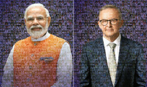 BCCI felicitate Modi, Albanese with collages of cricketers