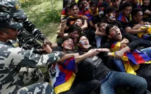 Tibetans protest against CCP in Vienna on occasion of National Uprising Day