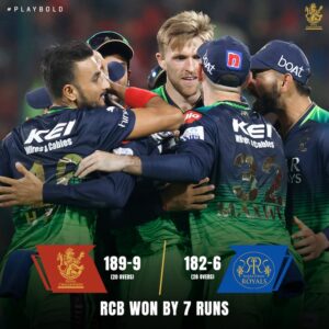 RCB clinches last-over thriller against RR