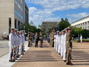 Manoj Pande received Guard of Honour at Australian Defence Forces (ADF) headquarters