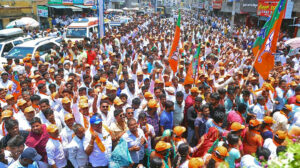 JP supporters take part in roadshow in support of Govind Karjol