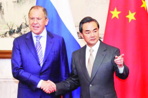 Russian foreign minister holds talks with Chinese counterpart