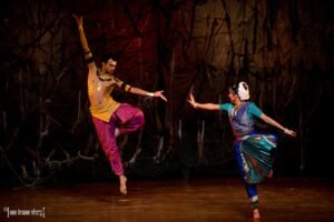 A fusion of Bharatanatyam and contemporary dance