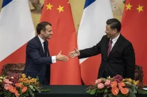 Mr Macron  goes to China