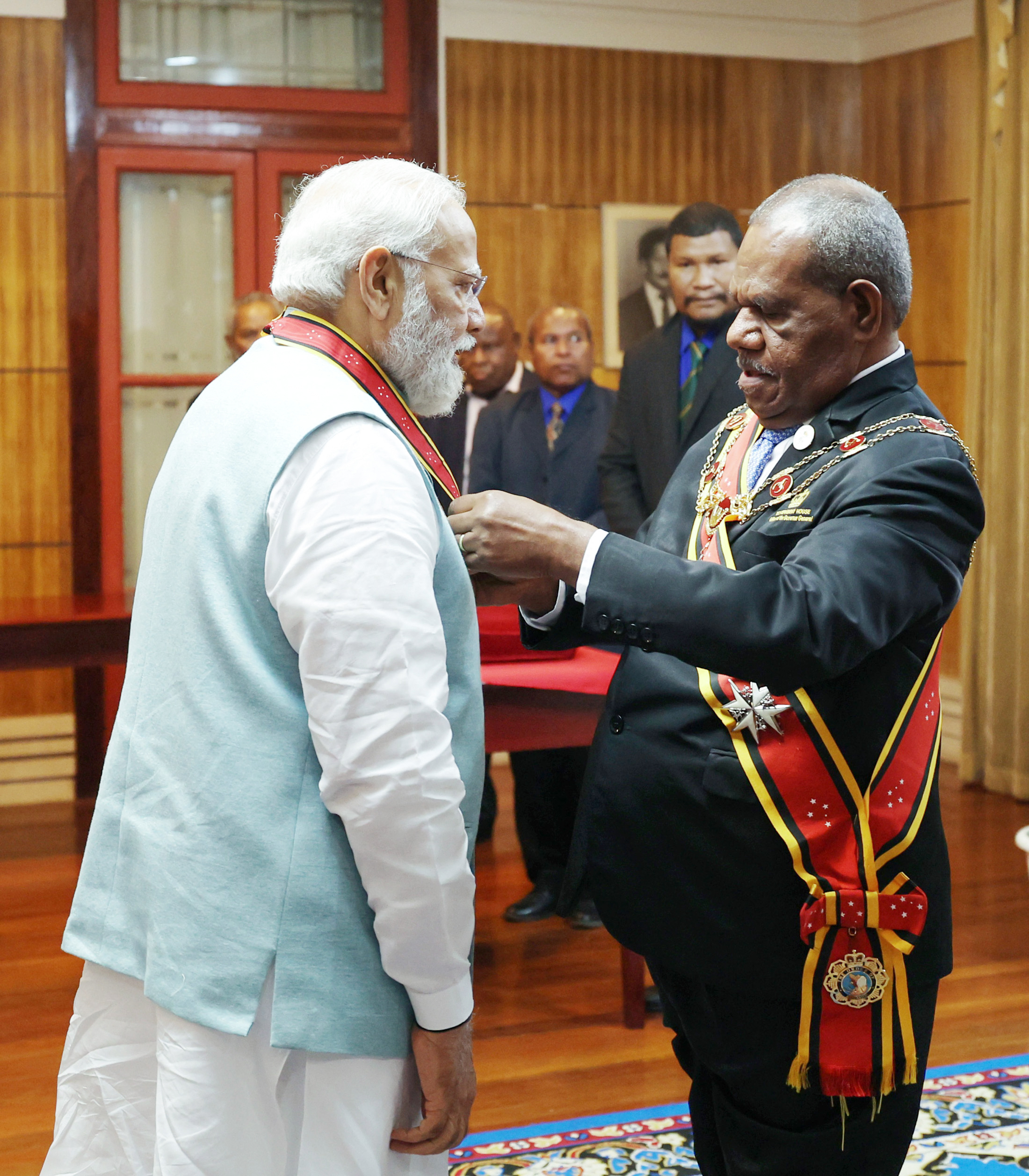 PM Modi receives Papua New Guinea’s Order of Logohu