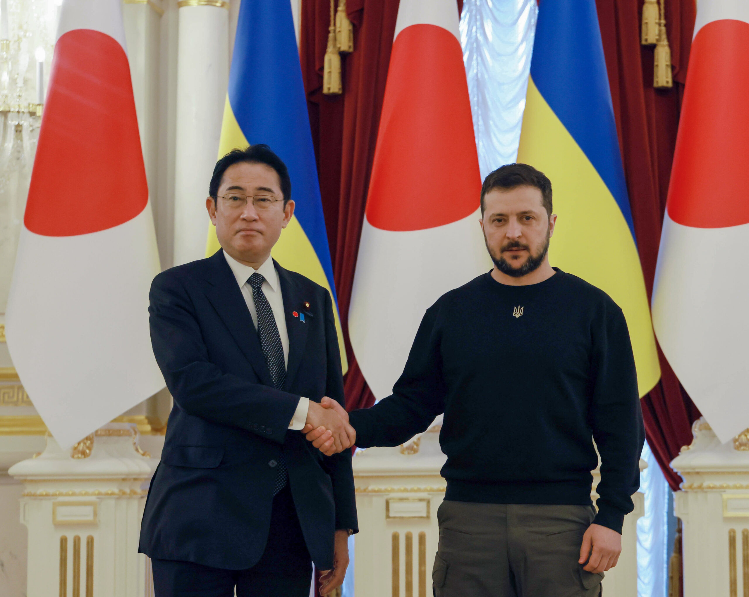 Ukraine President Volodymyr Zelenskyy arrives in Japan