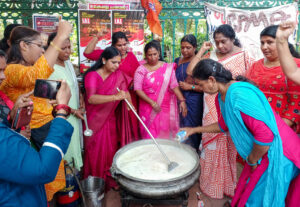 BJP supporters celebrate nine years of Modi Government in Kerala