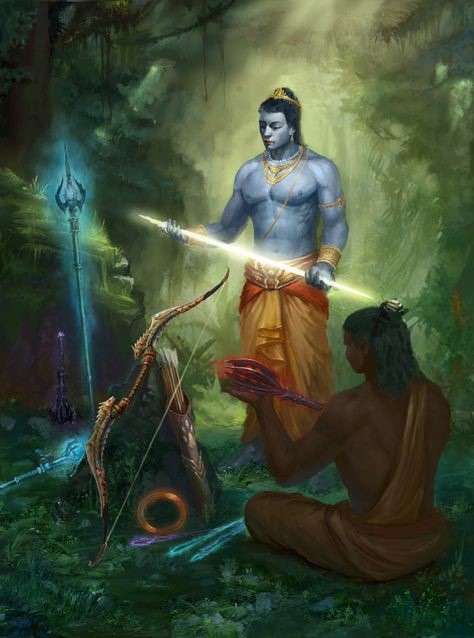 The skin colour of Lord Rama