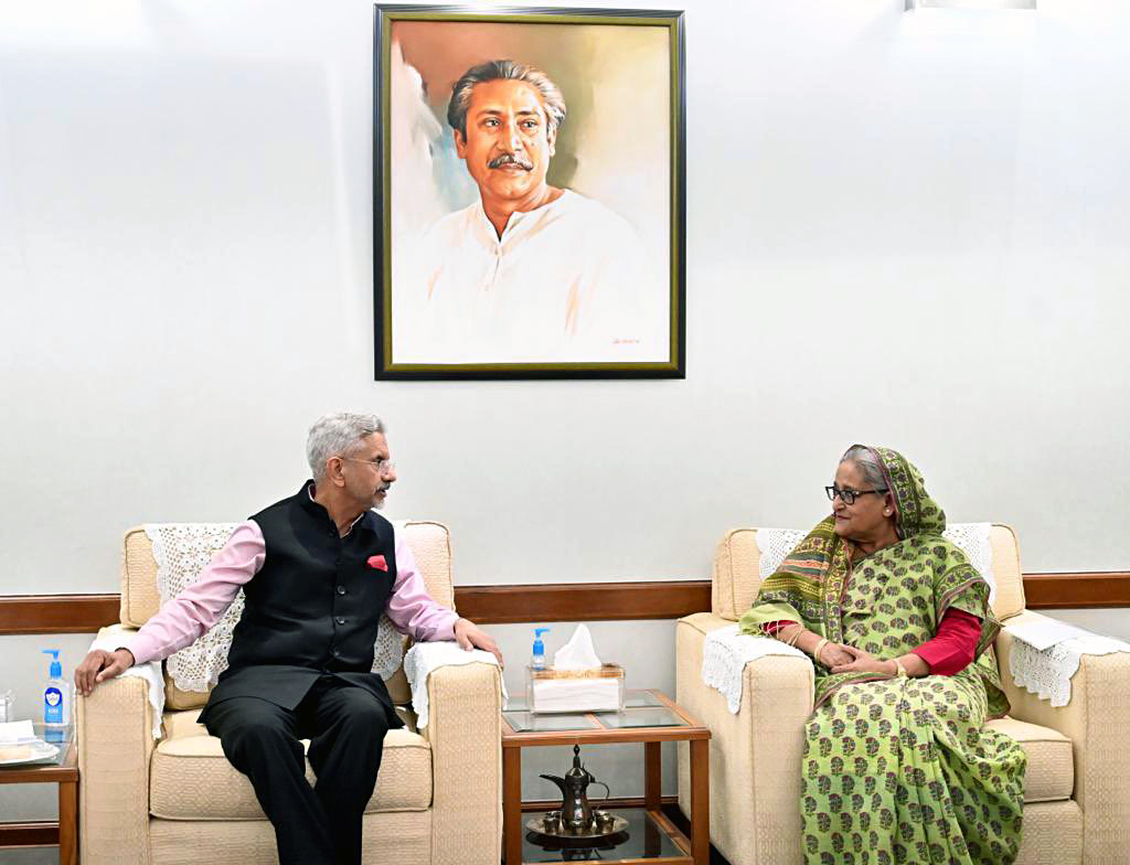 External Affairs Minister S. Jaishankar meets Prime Minister Sheikh Hasina of Bangladesh