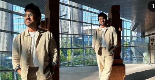 Ram Charan clicked at airport as he jets off to Srinagar for G20 summit