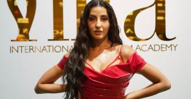 IIFA 2023: Nora Fatehi Looks Hot In A Plunging Latex Dress- Video Inside