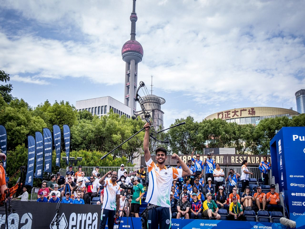 Prathamesh Jawkar wins compound individual gold at Archery World Cup