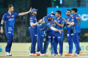 Mumbai Indians thrashes LSG by 81 runs to reach qualifier 2