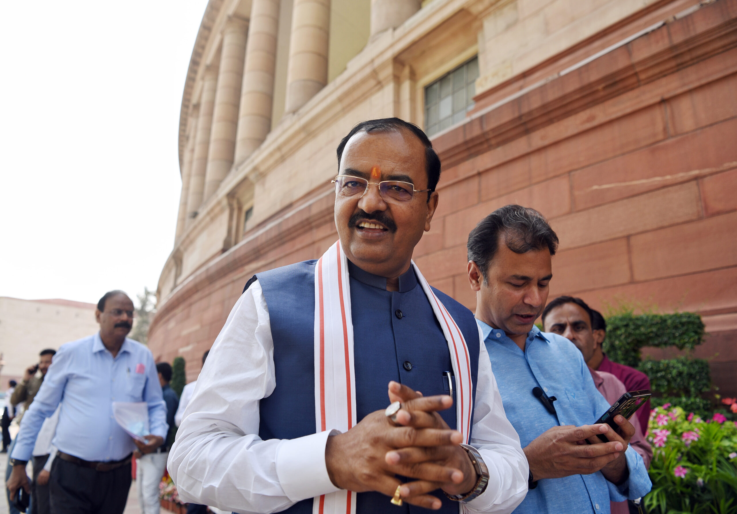 UP Deputy CM Maurya offers prayers at Kashi Vishwanath temple