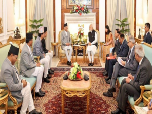 PM Modi and Nepal PM Pushpa Dahal hold bilateral talks at Hyderabad House