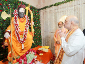 Amit Shah offers prayers at the birthplace of Lord Parshuram