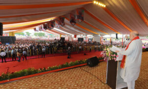 Amit Shah addresses the ‘Booth Sammelan’