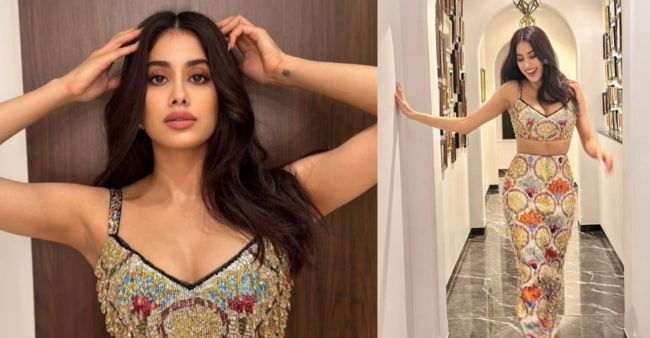 Janhvi Kapoor’s Colorful Outfit Left Everyone Mesmerized 