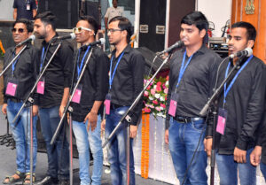 Visually impaired people during the National Federation of the Blind