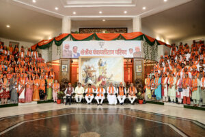 JP Nadda during the concluding session of the two-day BJP ‘Regional Panchayati Raj Council’