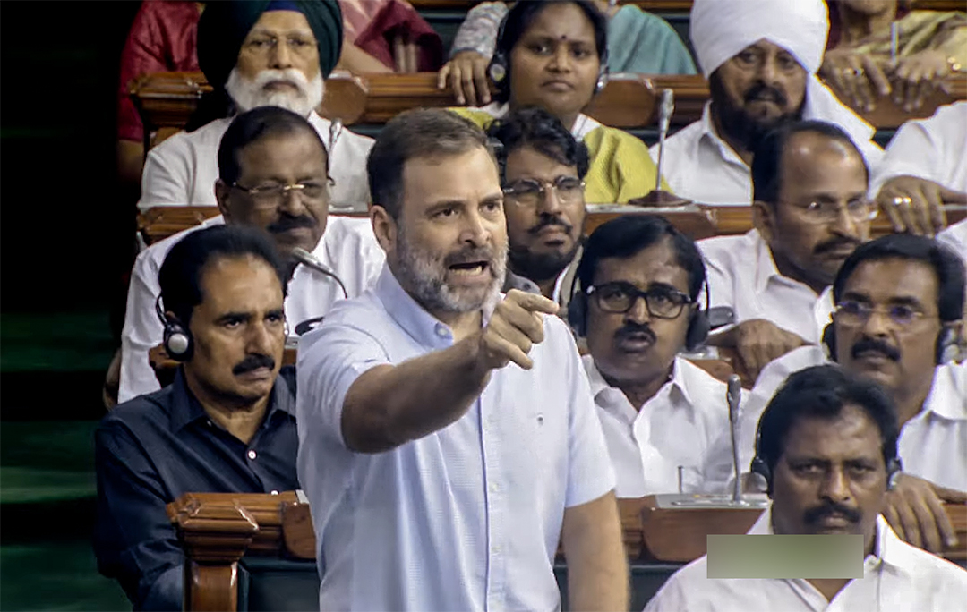 Rahul targets PM again on the first day of his speech in Parliament