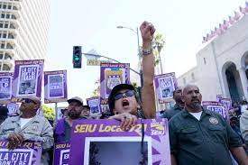 Workers in Los Angeles observe 24 hr- strike against unfair practices