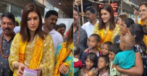 Kriti Sanon Visits Siddhivinayak Temple Post National Award Win