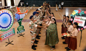 J&K: Local women in Baramulla celebrate Raksha Bandhan with soldiers