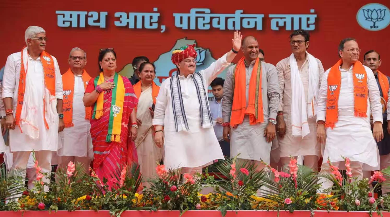 Satish Poonia leads BJP’s campaign, collects massive support