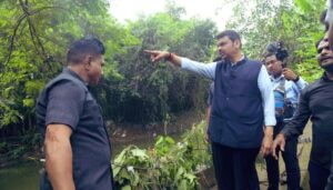 Fadnavis visits flood-affected areas, says plans needed for Nag river, Ambazari lake