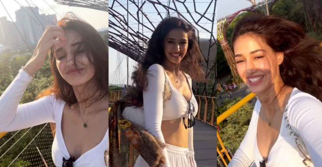 Disha Patani Slays In Bodacious White Co-ord Set 