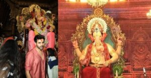 Ganesh Chaturthi 2023: Kartik Aaryan Visits Lalbaugcha Raja To Seek Blessings