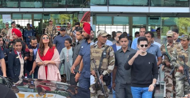 Parineeti Chopra And Raghav Chadha Arrive At Udaipur Airport 