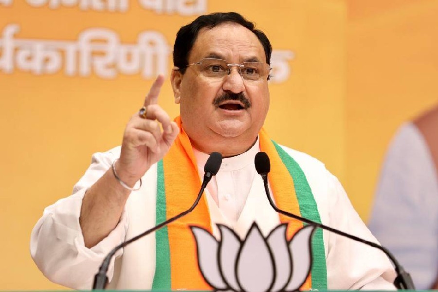 JP Nadda arrives in Kolkata, to visit puja pandals in city