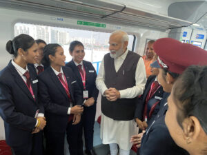 ‘On Namo Bharat train, from driver to entire crew, all are women’ PM Modi after launch