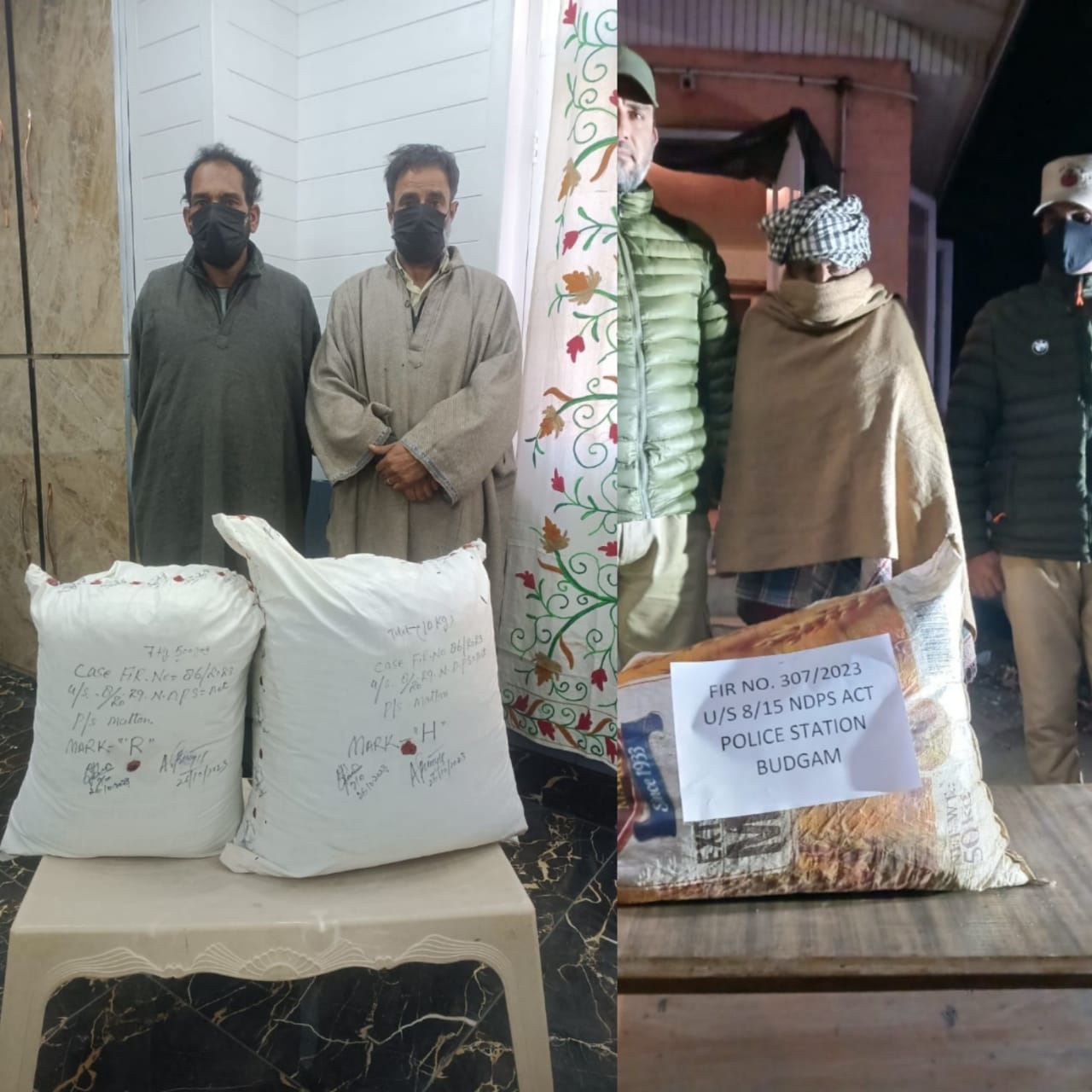 Police arrest 03 drug peddlers in Budgam & Anantnag; Contraband substance recovered