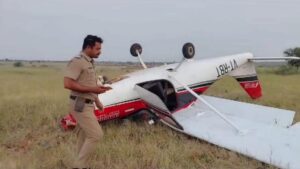 2 injured as training aircraft crashes near village