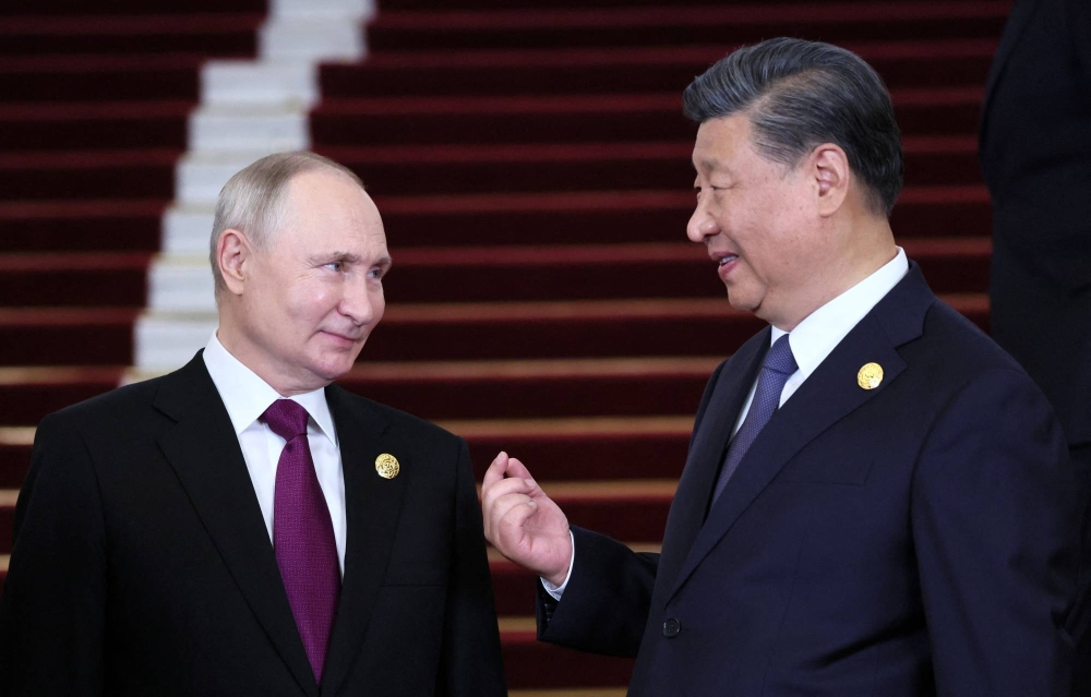 Russian President Vladimir Putin arrives in China