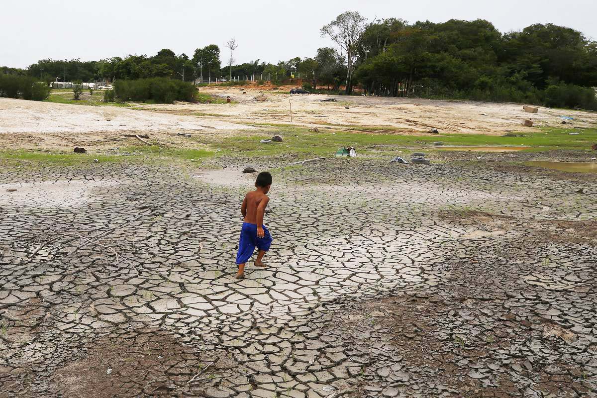 In Brazil’s Amazon, rivers fall to record low levels during drought