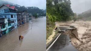 43 people missing after a flash flood in Sikkim was caused by a cloudburst,rescue ops underway