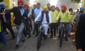 Punjab CM Bhagwant Mann flags off anti-drug cycle rally