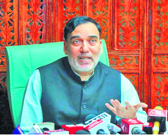 BJP allegedly urged residents to burn crackers: Gopal Rai